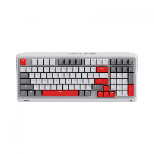 BÀN PHÍM CƠ RAPOO V750PRO - 98 WHITE GREY RED (DÂY USB/OPTICAL RED SWITCH/LED RGB)