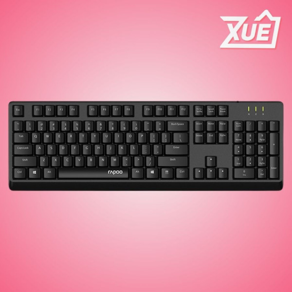 BÀN PHÍM CÓ DÂY RAPOO NK1900 (MÀU ĐEN, KẾT NỐI USB)