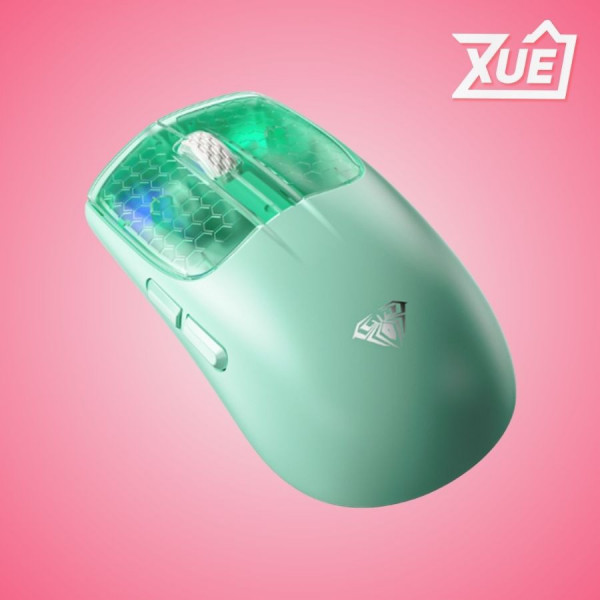 CHUỘT GAMING AULA SC560 3 MODE (CÓ DÂY + 2.4G + BLUETOOTH) MÀU XANH LÁ