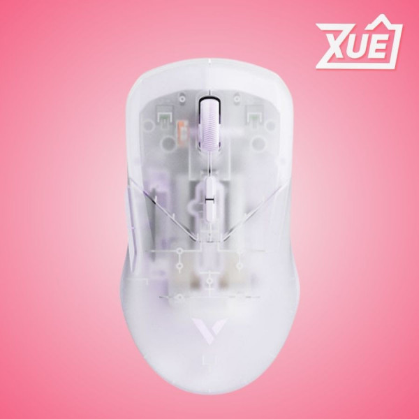 CHUỘT GAMING RAPOO VT9PRO 4K TRANSLUCENT PURPLE (WIRELESS 2.4GHZ/USB/PAW3398)