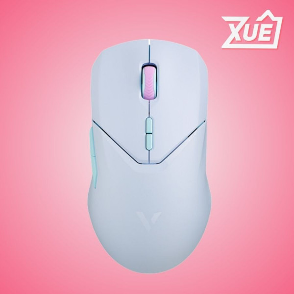CHUỘT GAMING RAPOO VT9PRO LIGHT BLUE (WIRELESS 2.4GHZ/DÂY USB/PMW3398/XANH NHẠT)