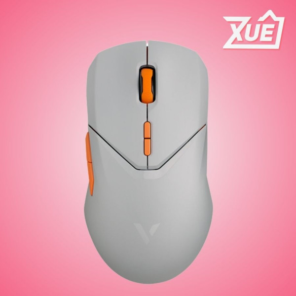 CHUỘT GAMING RAPOO VT9PRO LIGHT GREY (WIRELESS 2.4GHZ/DÂY USB/PMW3398/XÁM NHẠT)