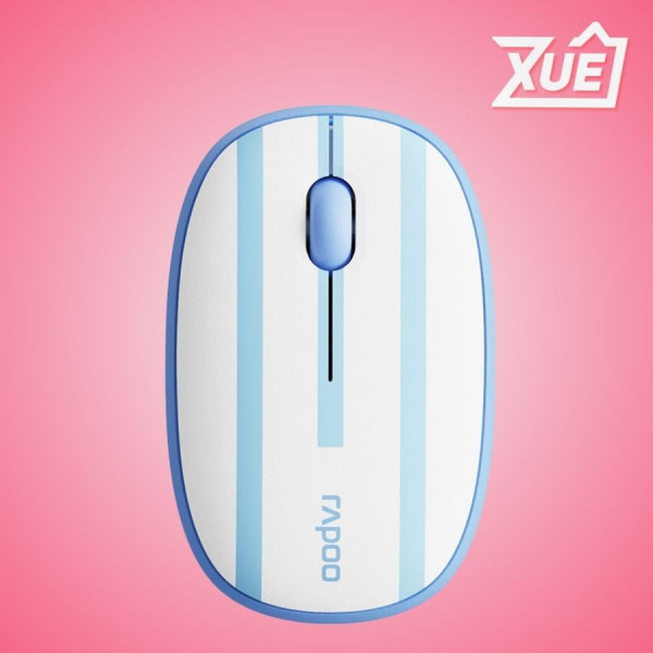 CHUỘT KHÔNG DÂY RAPOO M650 SILENT ARGENTINA WHILTE BLUE (BLUETOOTH + WIRELESS 2.4G)