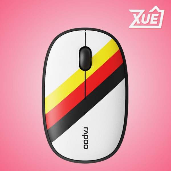 CHUỘT KHÔNG DÂY RAPOO M650 SILENT GERMANY WHILTE YELLOW RED (BLUETOOTH + WIRELESS 2.4G)