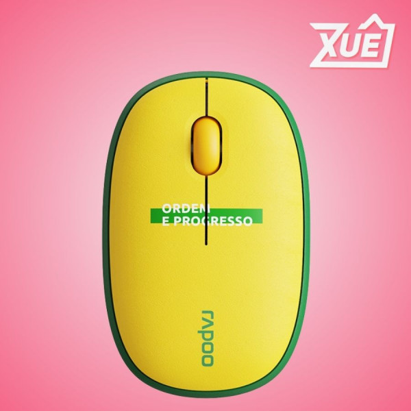 CHUỘT KHÔNG DÂY RAPOO M650 SILENT BRAZIL YELLOW GREEN (BLUETOOTH + WIRELESS 2.4G)
