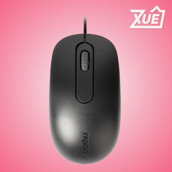 CHUỘT CÓ DÂY RAPOO N200 (MÀU ĐEN, KẾT NỐI USB)