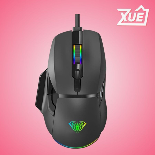 CHUỘT GAMING CÓ DÂY AULA F815 (USB/RGB/ĐEN)