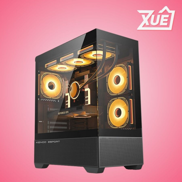 VỎ CASE KENOO ESPORT AK400 - ĐEN (ATX / MID TOWER)