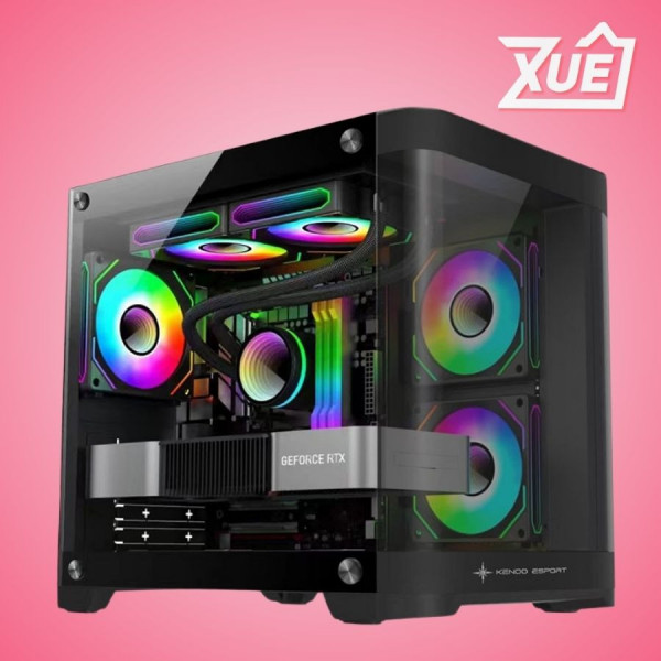 VỎ CASE KENOO ESPORT MK400 - ĐEN (MATX / MID TOWER)