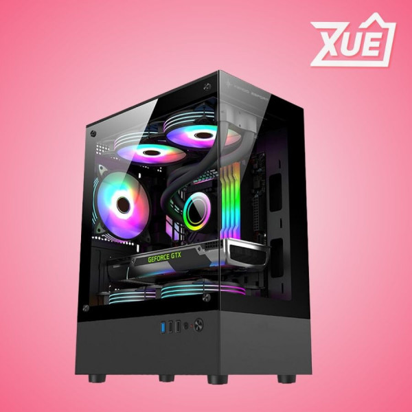 VỎ CASE KENOO ESPORT MK100 - ĐEN (MATX / MID TOWER)