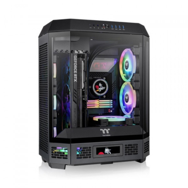 VỎ CASE THERMALTAKE TOWER 600 - BLACK (ATX/MID TOWER/MÀU ĐEN/2 FAN)