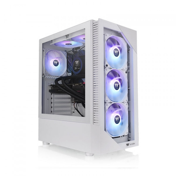 VỎ CASE THERMALTAKE VIEW 200 TG ARGB SNOW (ATX/MID TOWER/MÀU TRẮNG/4FAN ARGB)