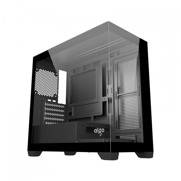 VỎ CASE AIGO C218M BLACK (MATX, MÀU ĐEN, KHÔNG FAN)