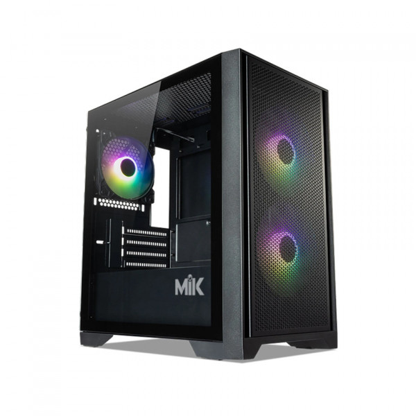 VỎ CASE MIK MORAX 3FA BLACK  (MINI TOWER/ MÀU ĐEN/ 3 FAN)