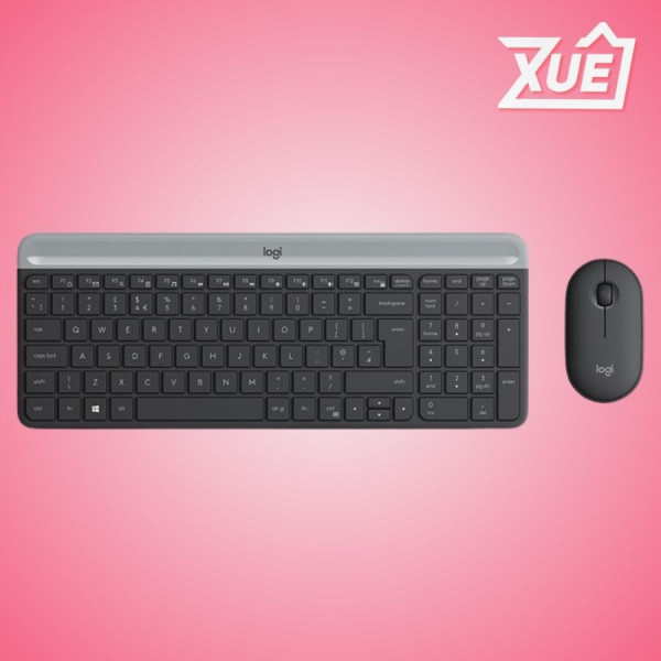 BỘ BÀN PHÍM + CHUỘT KHÔNG DÂY LOGITECH MK470 (USB/MÀU ĐEN)