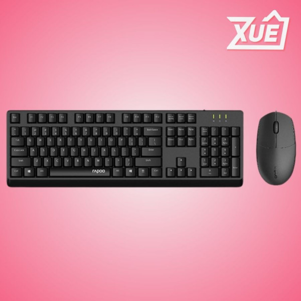 BỘ BÀN PHÍM CHUỘT CÓ DÂY RAPOO X125SE BLACK