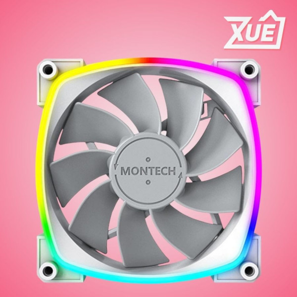 FAN CASE TẢN NHIỆT MONTECH RX 120 PWM WHITE (MÀU TRẮNG/QUẠT HÚT)