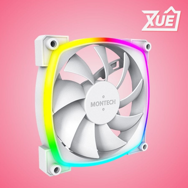 FAN CASE TẢN NHIỆT MONTECH AX 120 PWM WHITE (MÀU TRẮNG/QUẠT THỔI)