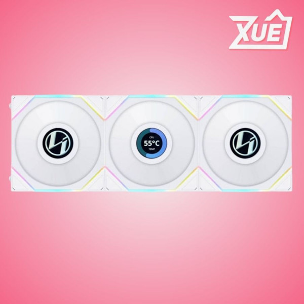 FAN LIAN LI TL120 LCD TRIPLE PACK WHITE REVERSE  - 12RTLLCD3W (LCD/LED VÔ CỰC/ĐẢO CHIỀU)