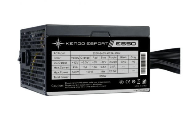 Nguồn Máy Tính KENOO ESPORT E650