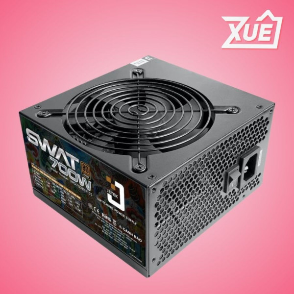 NGUỒN MÁY TÍNH JETEK SWAT 700W (80 PLUS BRONZE/MÀU ĐEN)