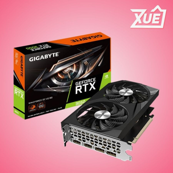 CARD MÀN HÌNH GIGABYTE RTX 3050 WINDFORCE OC V2 8G