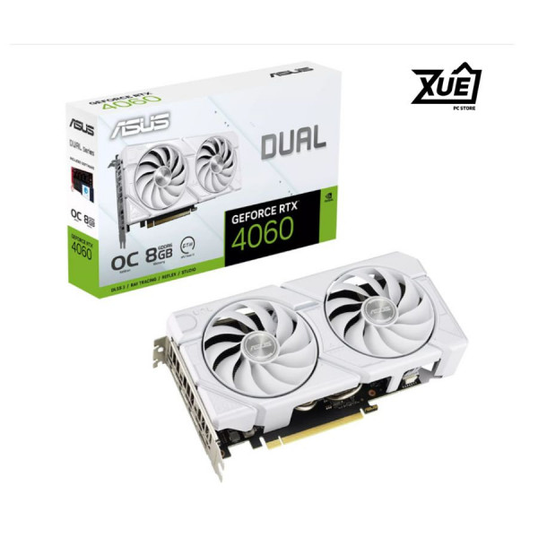 CARD MÀN HÌNH ASUS DUAL RTX 4060-O8G-EVO WHITE