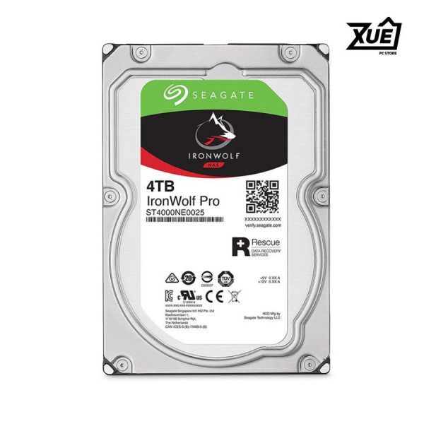 Ổ CỨNG HDD SEAGATE IRONWOLF Pro 4TB 3.5 INCH, 7200RPM, SATA, 256MB CACHE (ST4000NT001)