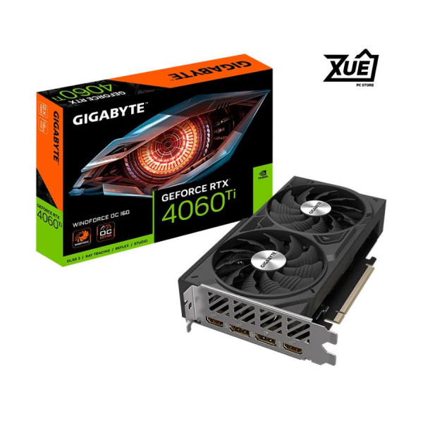 CARD MÀN HÌNH GIGABYTE RTX 4060 Ti WINDFORCE V2 OC-16GB