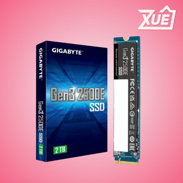 Ổ CỨNG SSD GIGABYTE 2500E 2TB M.2 NVME 2280 PCIE GEN 3.0X4 (ĐỌC 2400MB/S GHI 1800MB/S)