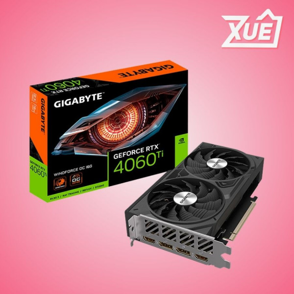 CARD MÀN HÌNH GIGABYTE RTX 4060 TI WINDFORCE OC 16GB