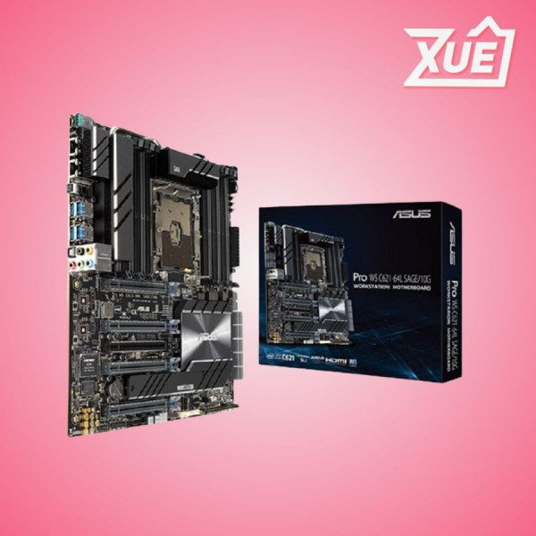 MAINBOARD ASUS PRO WS C621-64L SAGE/10G (INTEL C621, SOCKET 3647, CEB, 12 KHE RAM DDR4)