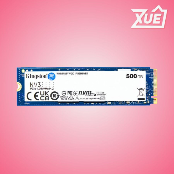 Ổ CỨNG SSD KINGSTON SNV3S 500GB NVME M.2 2280 PCIE GEN 4X4 (ĐỌC 5000MB/S - GHI 3000MB/S) - (SNV3S/500G)