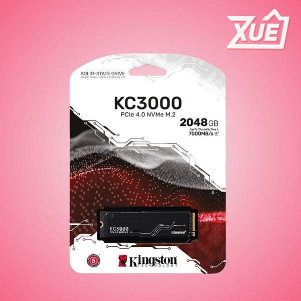 Ổ CỨNG SSD KINGSTON KC3000 2048GB NVME M.2 2280 PCIE GEN 4 X 4 (ĐỌC 7000MB/S, GHI 7000MB/S)-(SKC3000D/2048G)