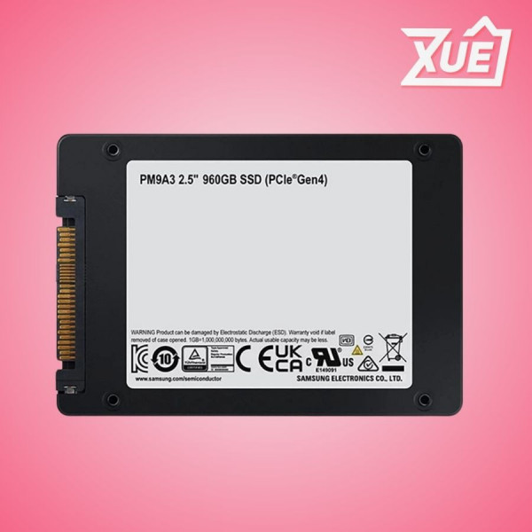 Ổ CỨNG SSD SAMSUNG MZ-QL296000 (PM9A3 960GB 2.5 INCH U.2 NVME PCIe Gen 4.0 x4 ENTERPRISE)