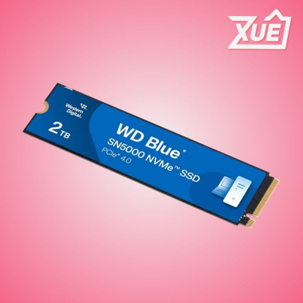 Ổ CỨNG SSD WD SN5000 BLUE 2TB M.2 2280 PCIE NVME 4X4 (ĐỌC 5150MB/S - GHI 4900MB/S) - (WDS200T4B0E)