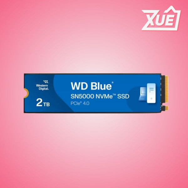 Ổ CỨNG SSD WD SN5000 BLUE 2TB M.2 2280 PCIE NVME 4X4 (ĐỌC 5150MB/S - GHI 4900MB/S) - (WDS200T4B0E)