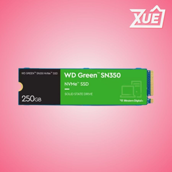 Ổ CỨNG SSD WD SN350 GREEN 250GB M.2 2280 PCIE NVME 3X4 (ĐỌC 2400MB/S - GHI 1500MB/S)-(WDS250G2G0C)