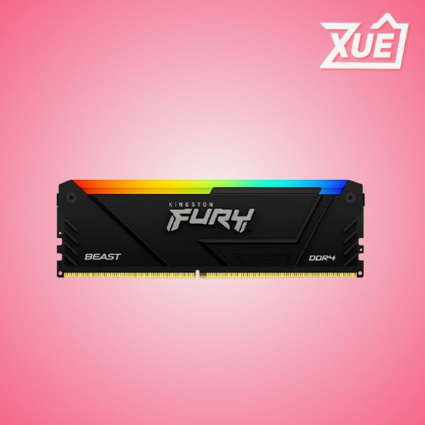 BỘ NHỚ RAM DESKTOP KINGSTON FURY BEAST RGB (KF432C16BB2A/8) 8GB (1X8GB) DDR4 3200MHZ