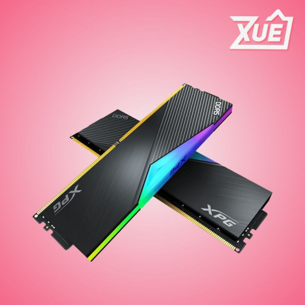 BỘ NHỚ RAM DESKTOP ADATA XPG LANCER RGB BLACK (AX5U6400C3216G-CLARBK) 16GB (1X 16GB) DDR5 6400MHZ