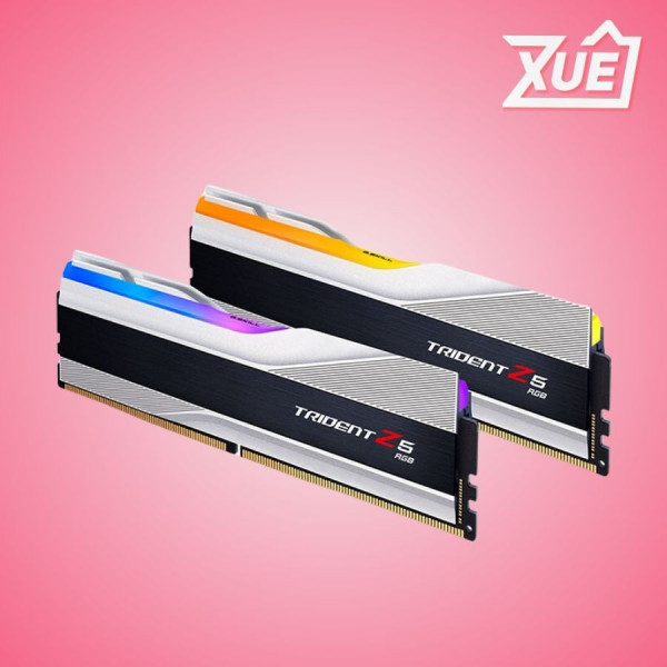 BỘ NHỚ RAM DESKTOP GSKILL TRIDENT Z5 RGB SILVER (F5-7200J3445G16GX2-TZ5RS) 32GB (2X16GB) DDR5 7200MHZ