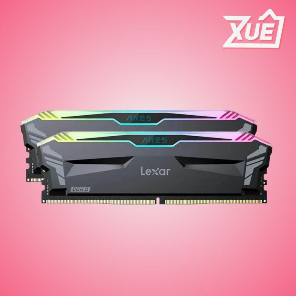 BỘ NHỚ RAM DESKTOP LEXAR ARES RGB (LD5BU016G-R6000GDLA) 32GB (2X16GB) DDR5 6000MHZ