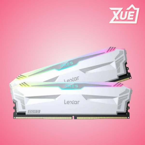 BỘ NHỚ RAM DESKTOP LEXAR ARES WHITE RGB (LD5EU016G-R6400GDWA) 32GB (2X16GB) DDR5 6400MHZ