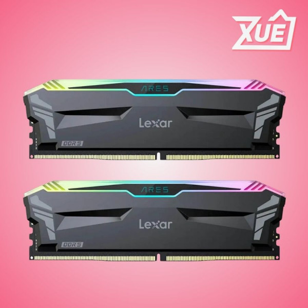 BỘ NHỚ RAM DESKTOP LEXAR ARES RGB (LD5U16G72C34LA-RGD) 32GB (2X16GB) DDR5 7200MHZ