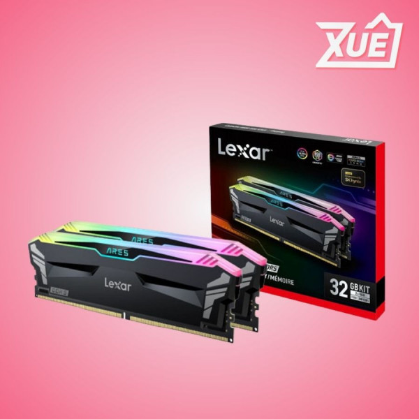 BỘ NHỚ RAM DESKTOP LEXAR ARES RGB (LD5AU016G-R5600GDGA) 32GB (2X16GB) DDR5 5600MHZ