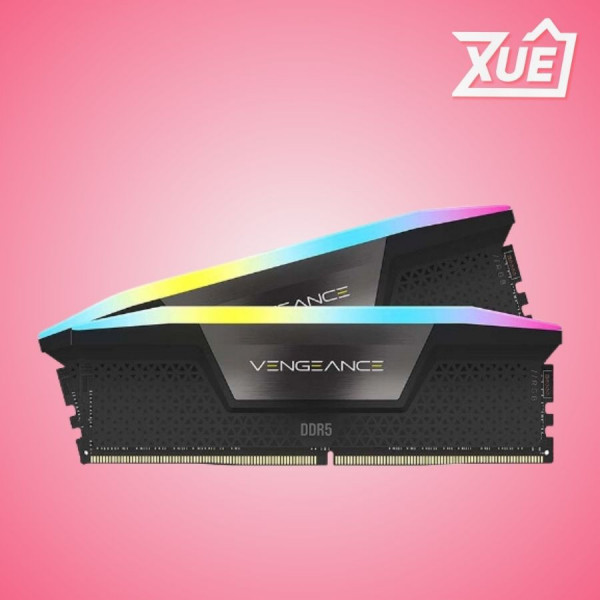 BỘ NHỚ RAM DESKTOP CORSAIR VENGEANCE RGB (CMH64GX5M2B5600C36) 64GB (2X32GB) DDR5 5600MHZ