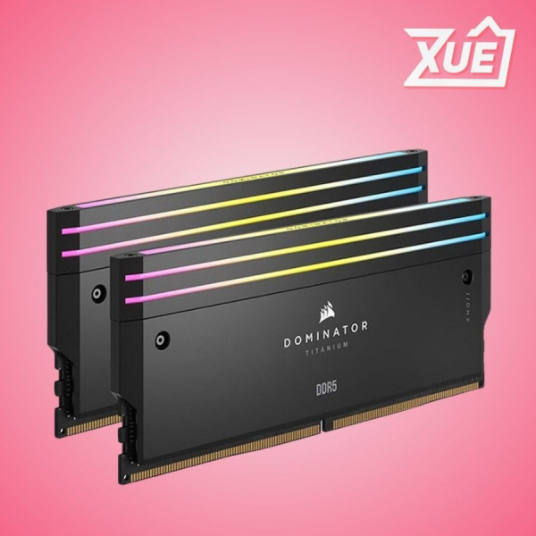 BỘ NHỚ RAM DESKTOP CORSAIR DOMINATOR TITANIUM RGB (CMP32GX5M2B6400C32) 32GB (2X16GB) DDR5 6400MHZ