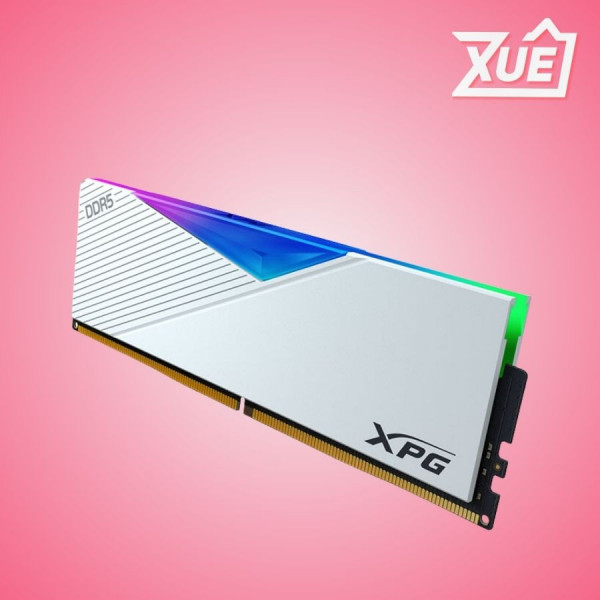 BỘ NHỚ RAM DESKTOP ADATA XPG LANCER RGB WHITE (AX5U5600C3616G-CLARBK) 16GB (1X 16GB) DDR5 5600MHZ