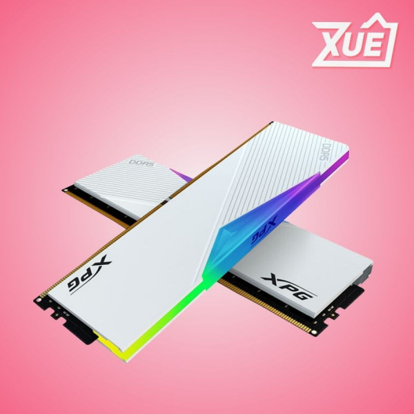 BỘ NHỚ RAM DESKTOP ADATA XPG LANCER RGB WHITE (AX5U6000C3032G-CLARBK) 32GB (1X 32GB) DDR5 6000MHZ