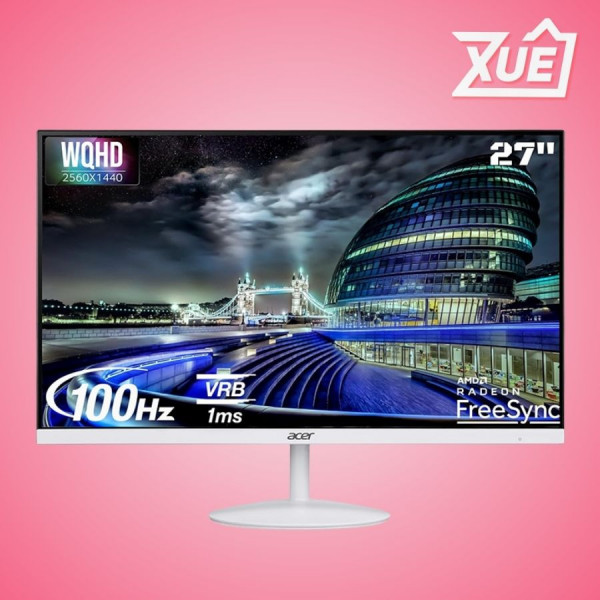 MÀN HÌNH ACER SA272U E (27 INCH/QHD/IPS/100HZ/4MS/TRẮNG)